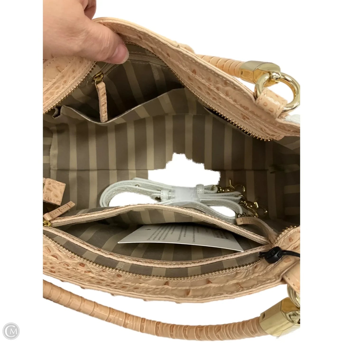 Handbag Designer By Brahmin, Size: Medium