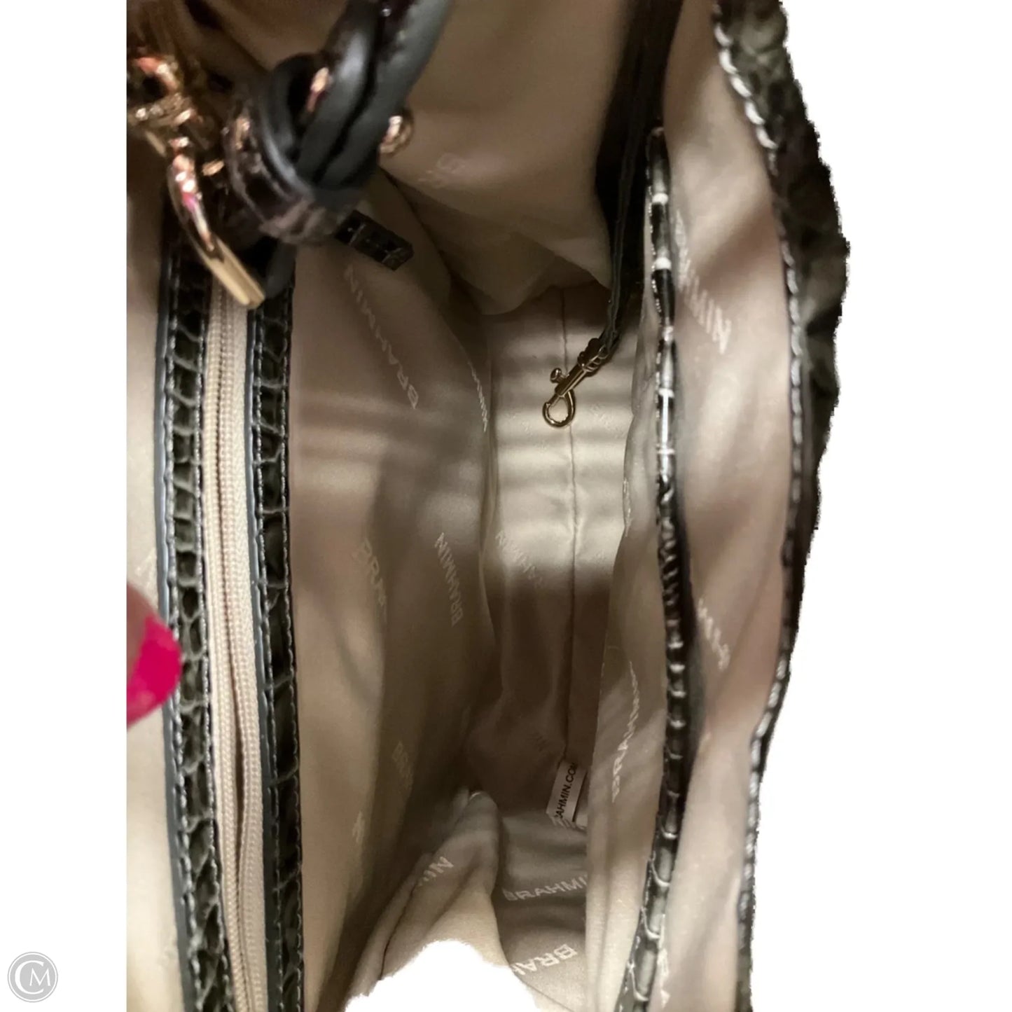 Handbag Designer By Brahmin, Size: Medium