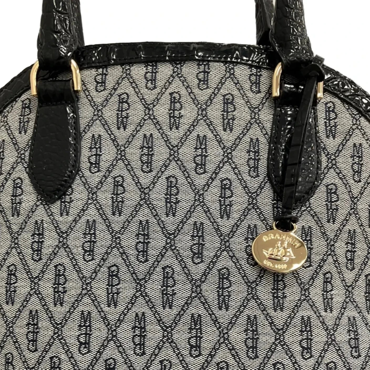 Clearance-Handbag Designer By Brahmin, Size: Medium