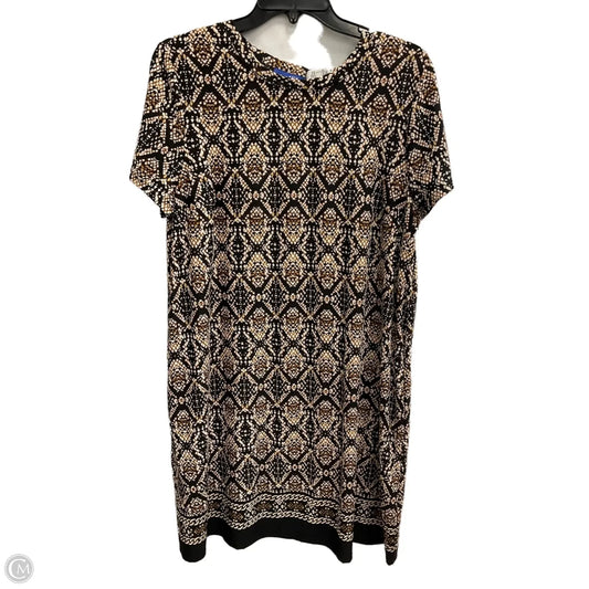 Dress Casual Short By Apt 9 In Animal Print, Size: L
