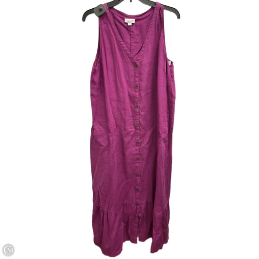 Dress Casual Maxi By J. Jill In Purple, Size: L