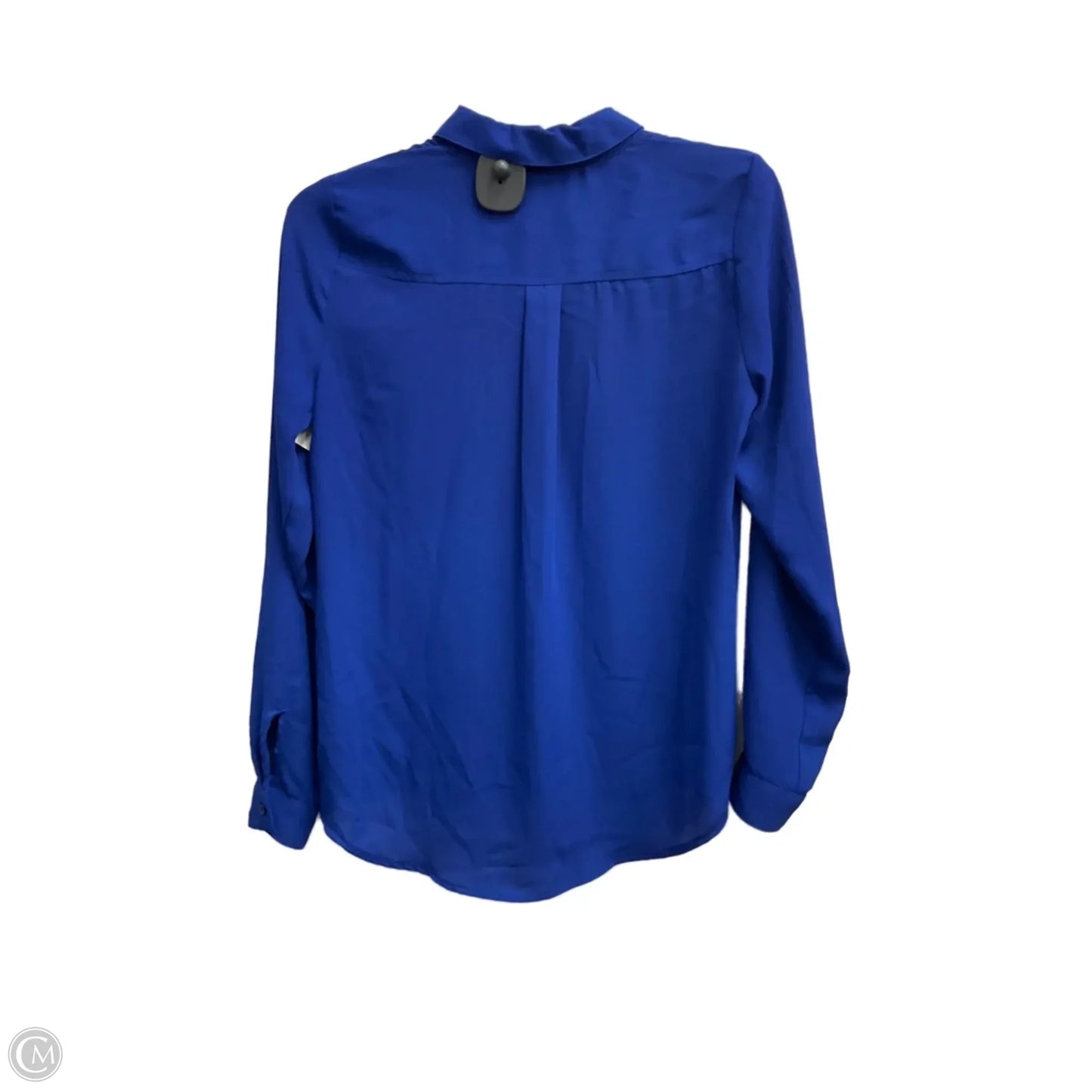 Blouse Long Sleeve By Apt 9 In Blue, Size: Xs