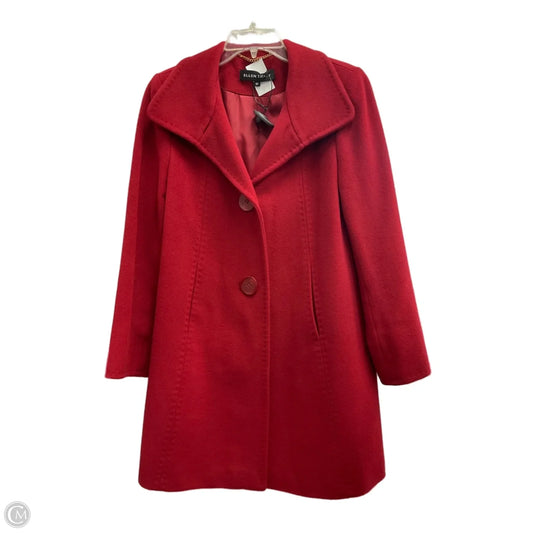 Coat Peacoat By Ellen Tracy In Red, Size: S