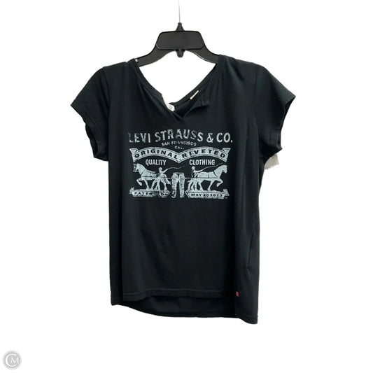 Top Sleeveless By Levis In Black, Size: L