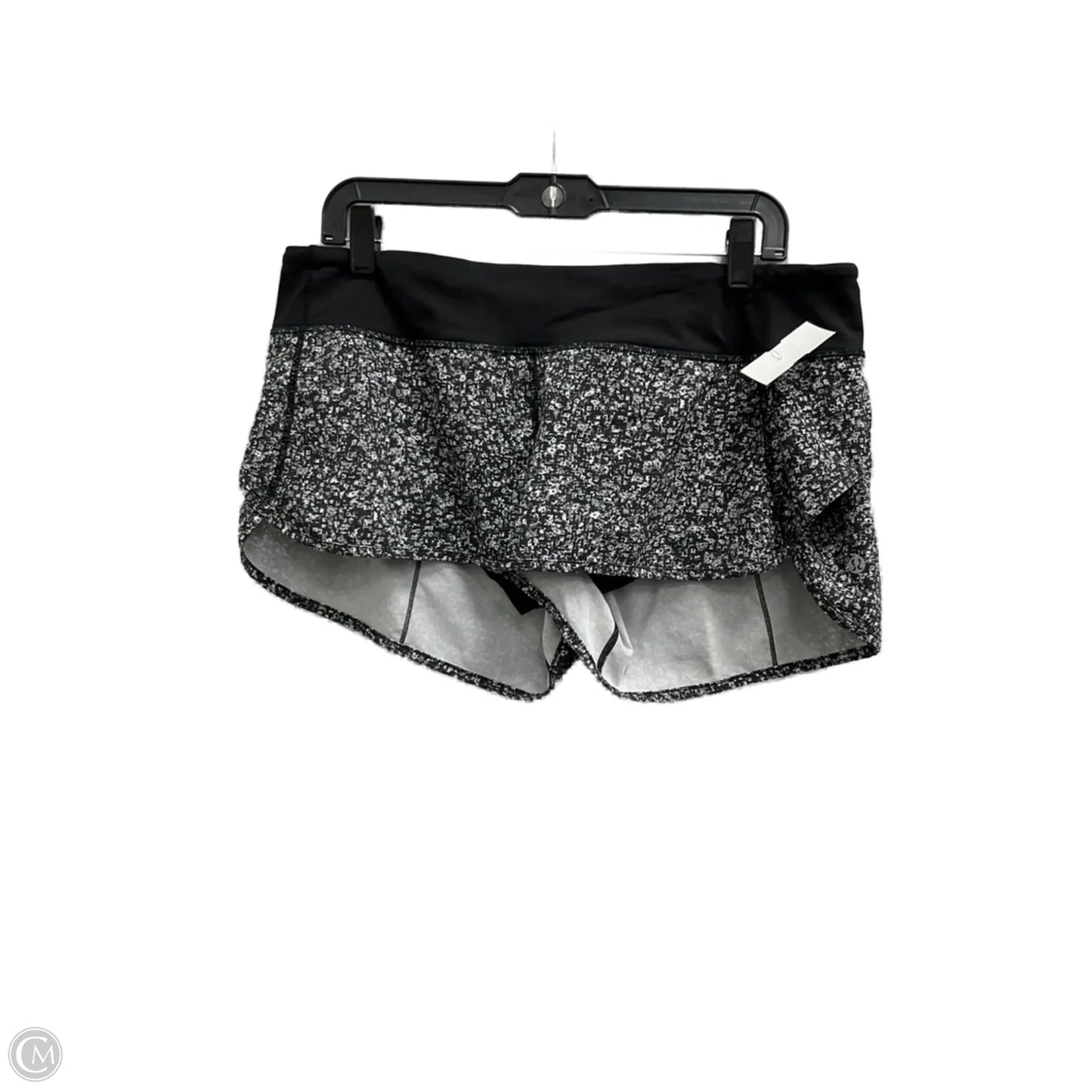 Athletic Shorts By Lululemon In Black & White, Size: M