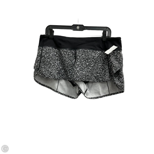 Athletic Shorts By Lululemon In Black & White, Size: M