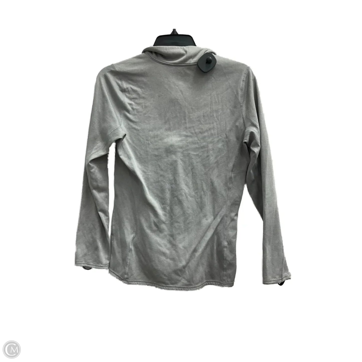 Athletic Top Long Sleeve Collar By Patagonia In Grey, Size: M