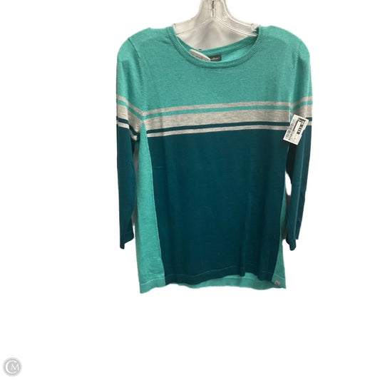 Top 3/4 Sleeve By Eddie Bauer In Teal, Size: M