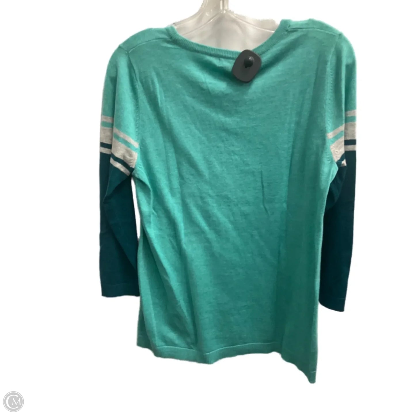 Top 3/4 Sleeve By Eddie Bauer In Teal, Size: M