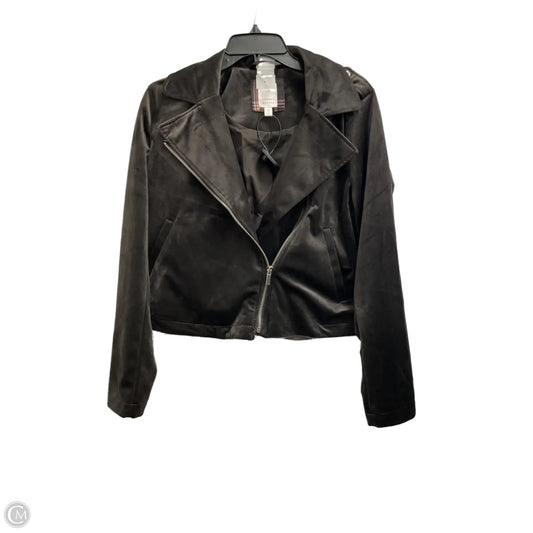 Jacket Moto By Lc Lauren Conrad In Grey, Size: M