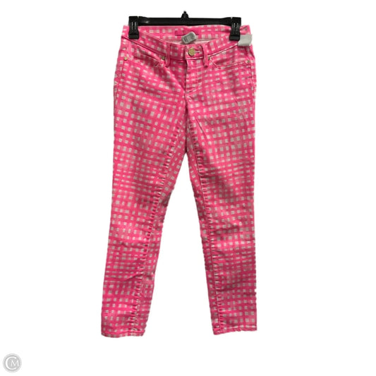 Pants Designer By Lilly Pulitzer In Pink & White, Size: 2