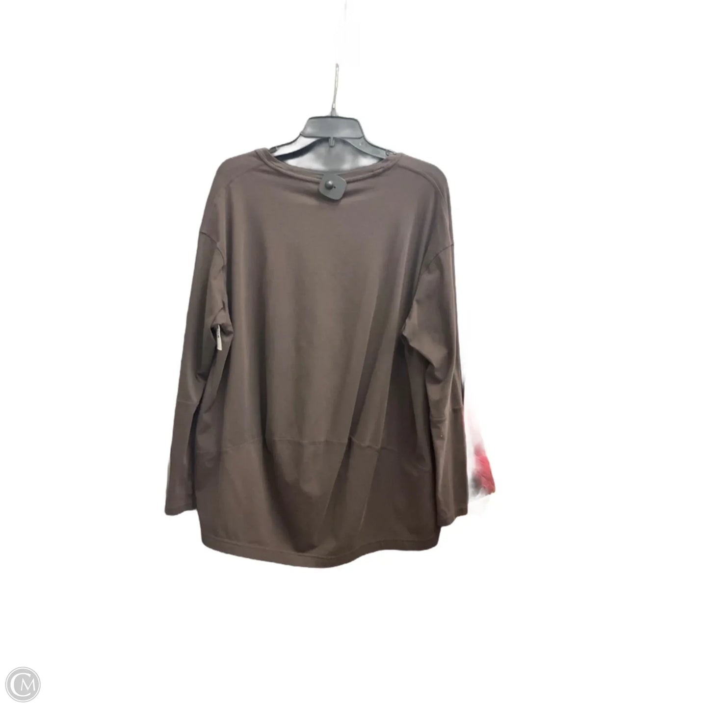 Athletic Top Long Sleeve Crewneck By Lululemon In Brown, Size: M