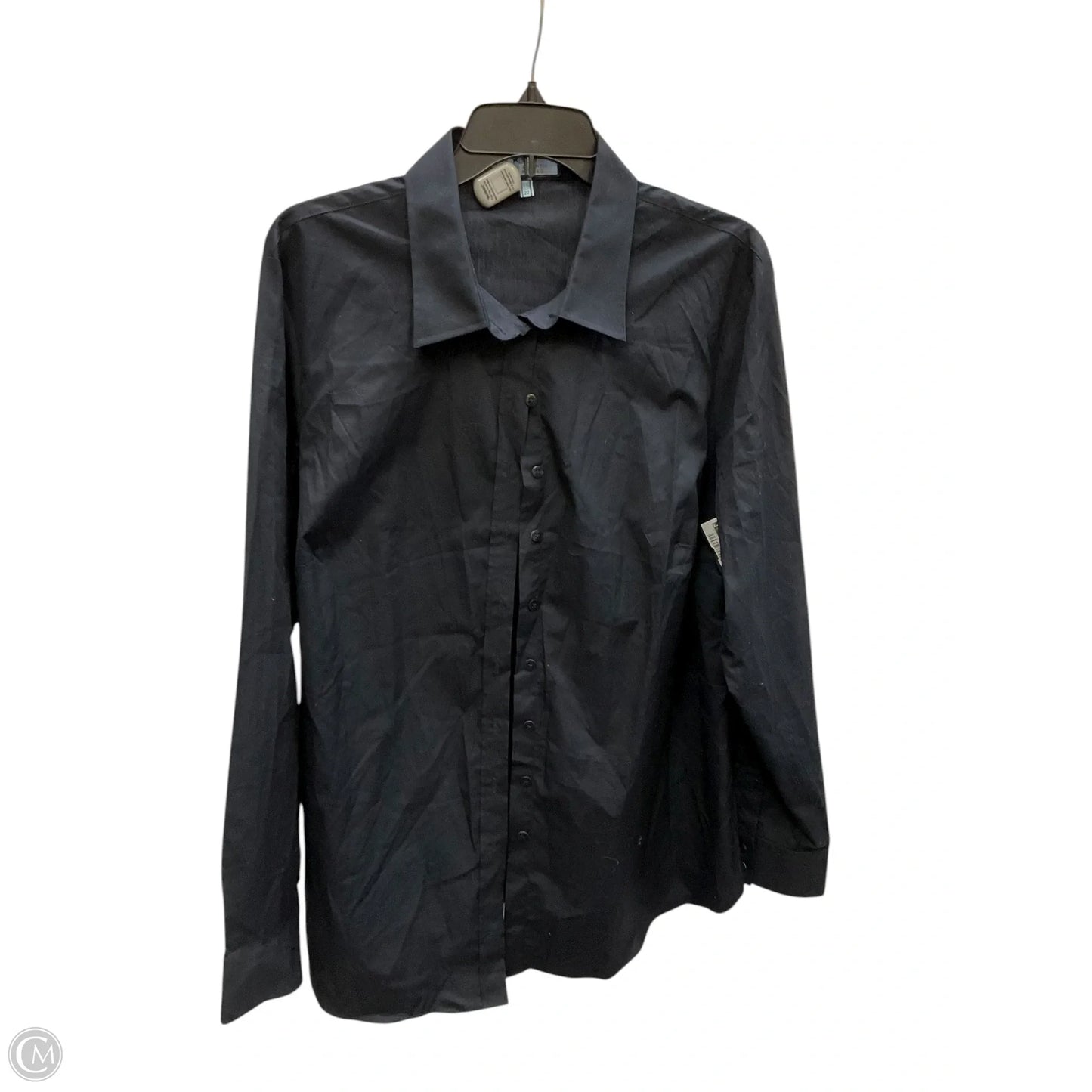 Blouse Long Sleeve By Cmb In Black, Size: 2x
