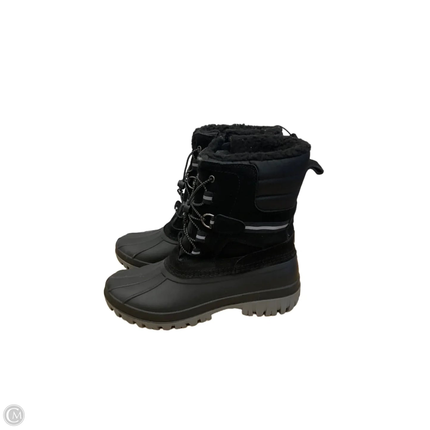 Boots Snow By Lands End In Black, Size: 6