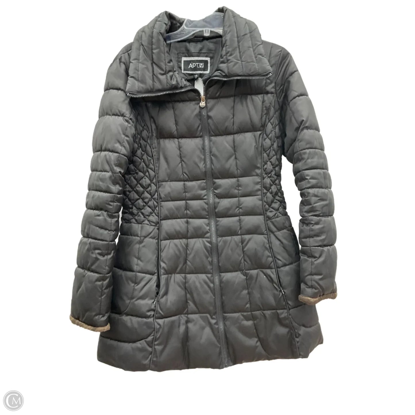 Coat Puffer & Quilted By Apt 9 In Black, Size: M