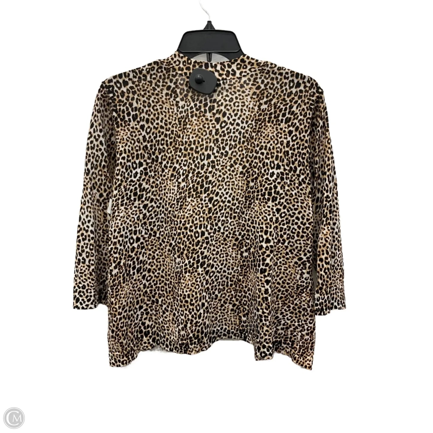 Cardigan By Chicos In Animal Print, Size: L