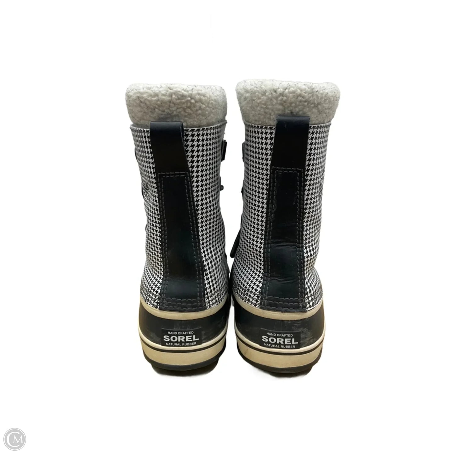 Boots Knee Flats By Sorel In Black & White, Size: 9