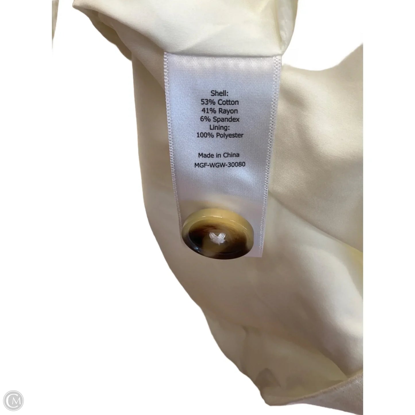 Coat Trench Coat By 41 Hawthorn In White, Size: L