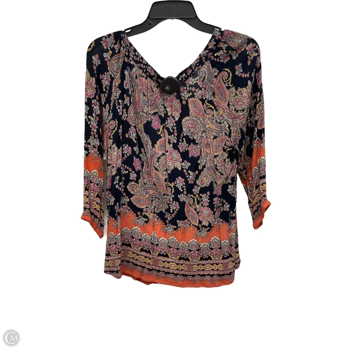 Top Long Sleeve By Bila In Floral Print, Size: L