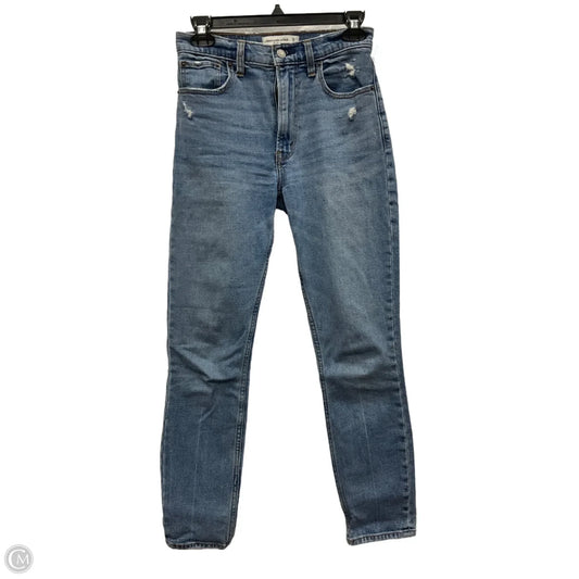 Jeans Skinny By Abercrombie And Fitch In Blue Denim, Size: 2