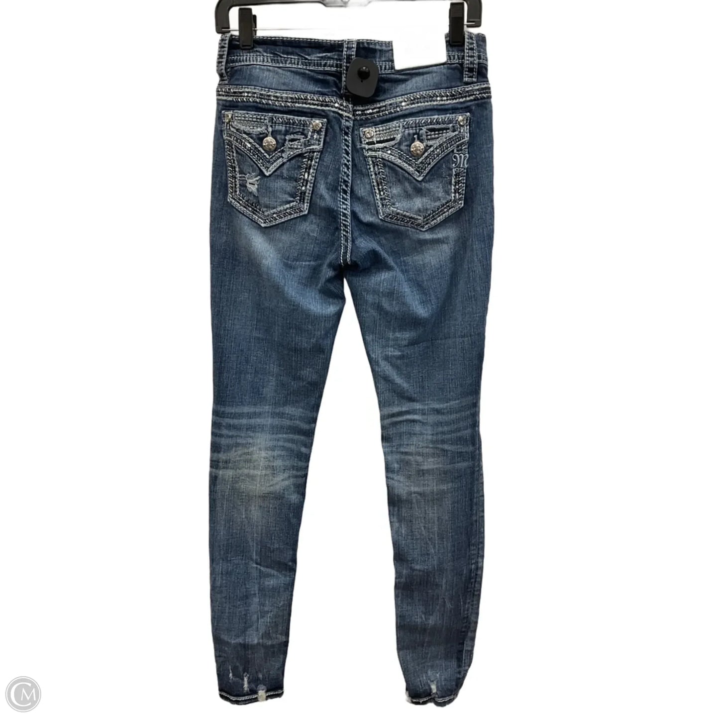 Jeans Skinny By Miss Me In Blue Denim, Size: 4