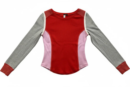 Top Long Sleeve By We The Free In Red, Size: M