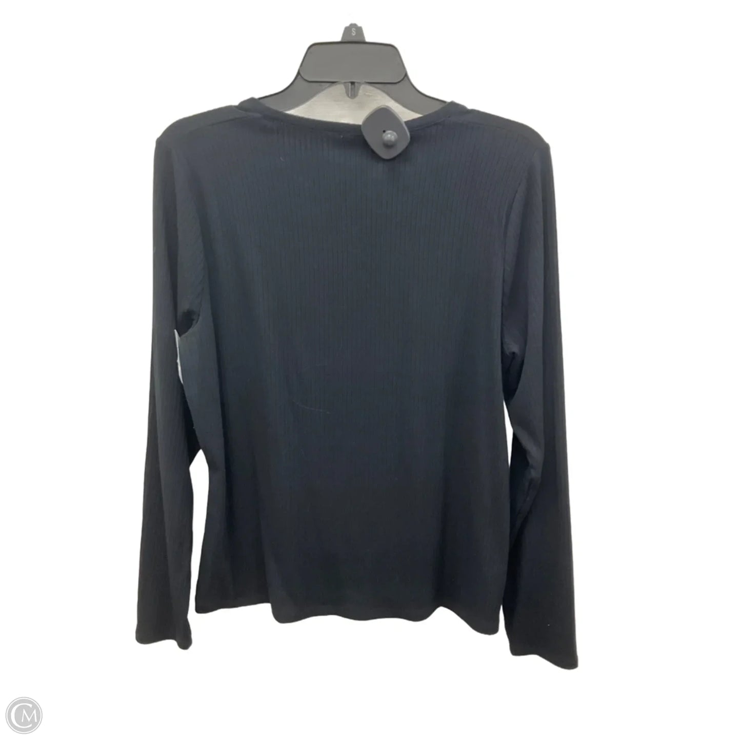Top Long Sleeve By Splendid In Black, Size: L