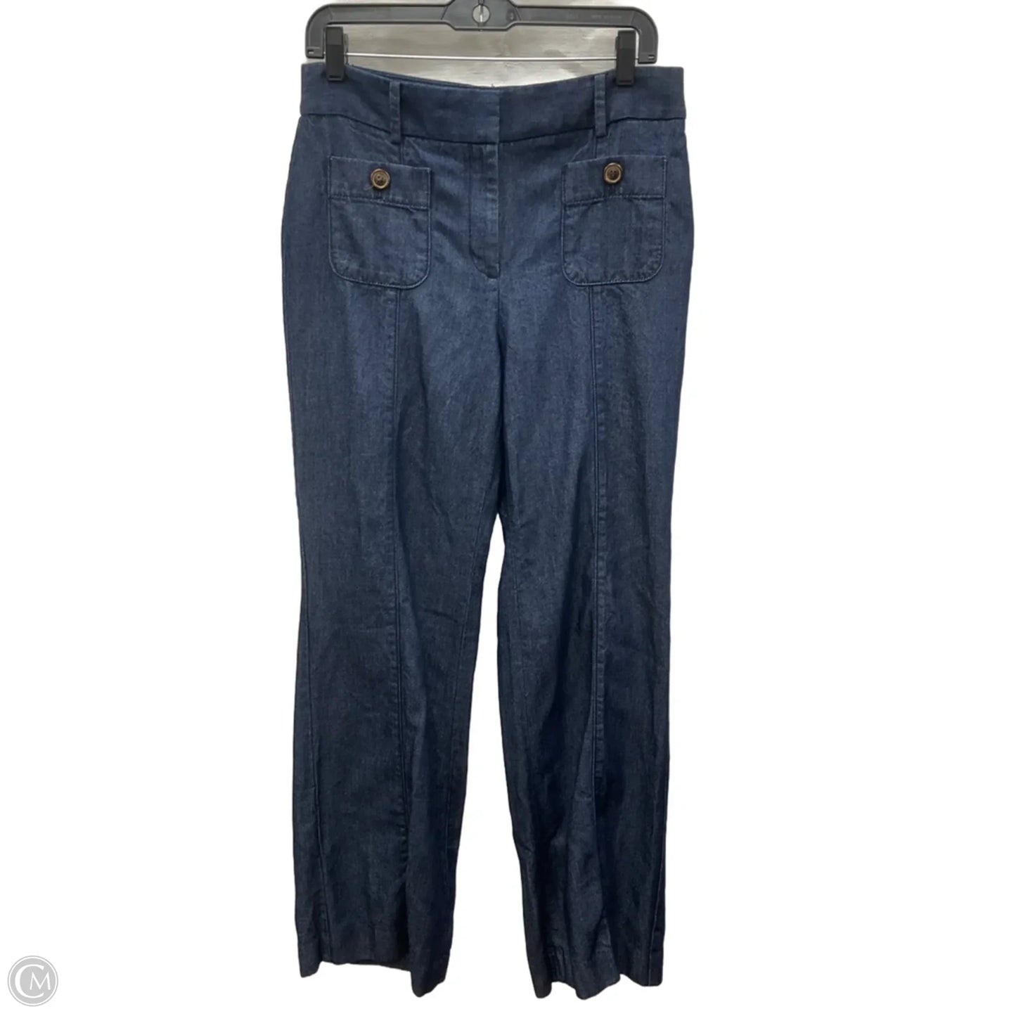 Jeans Straight By Talbots In Blue Denim, Size: 6