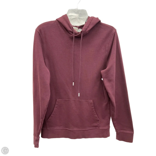 Athletic Top Long Sleeve Hoodie By Cmc In Maroon, Size: S