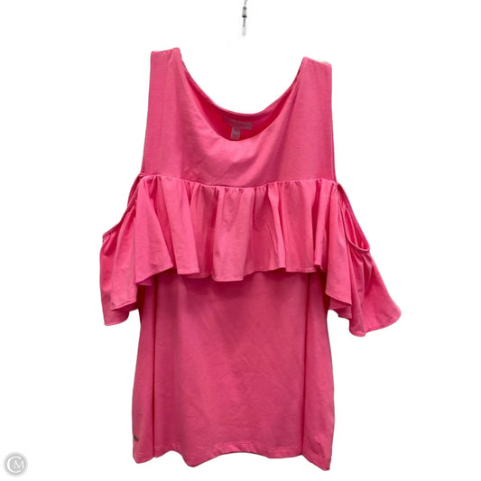 Top Sleeveless Designer By Lilly Pulitzer In Pink, Size: Xl
