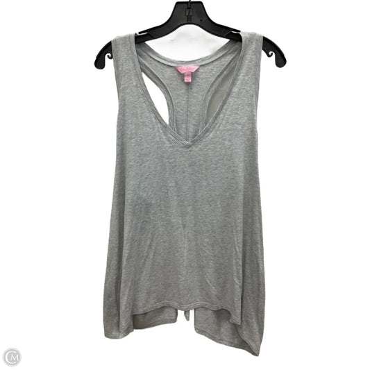 Top Sleeveless Designer By Lilly Pulitzer In Grey, Size: Xl