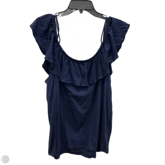 Top Sleeveless Designer By Lilly Pulitzer In Navy, Size: Xl