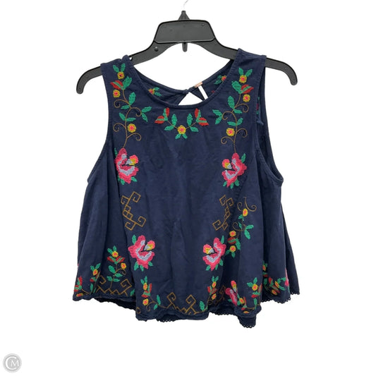 Top Sleeveless By Free People In Floral Print, Size: L
