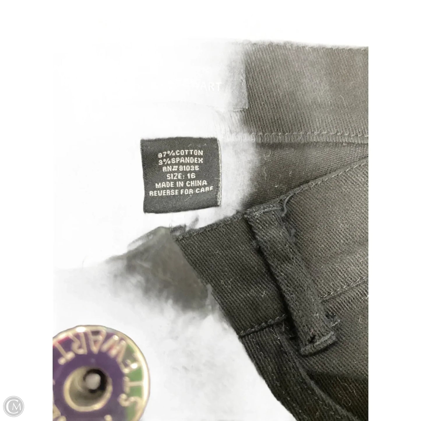 Jeans Straight By Ashley Stewart In Black, Size: 16
