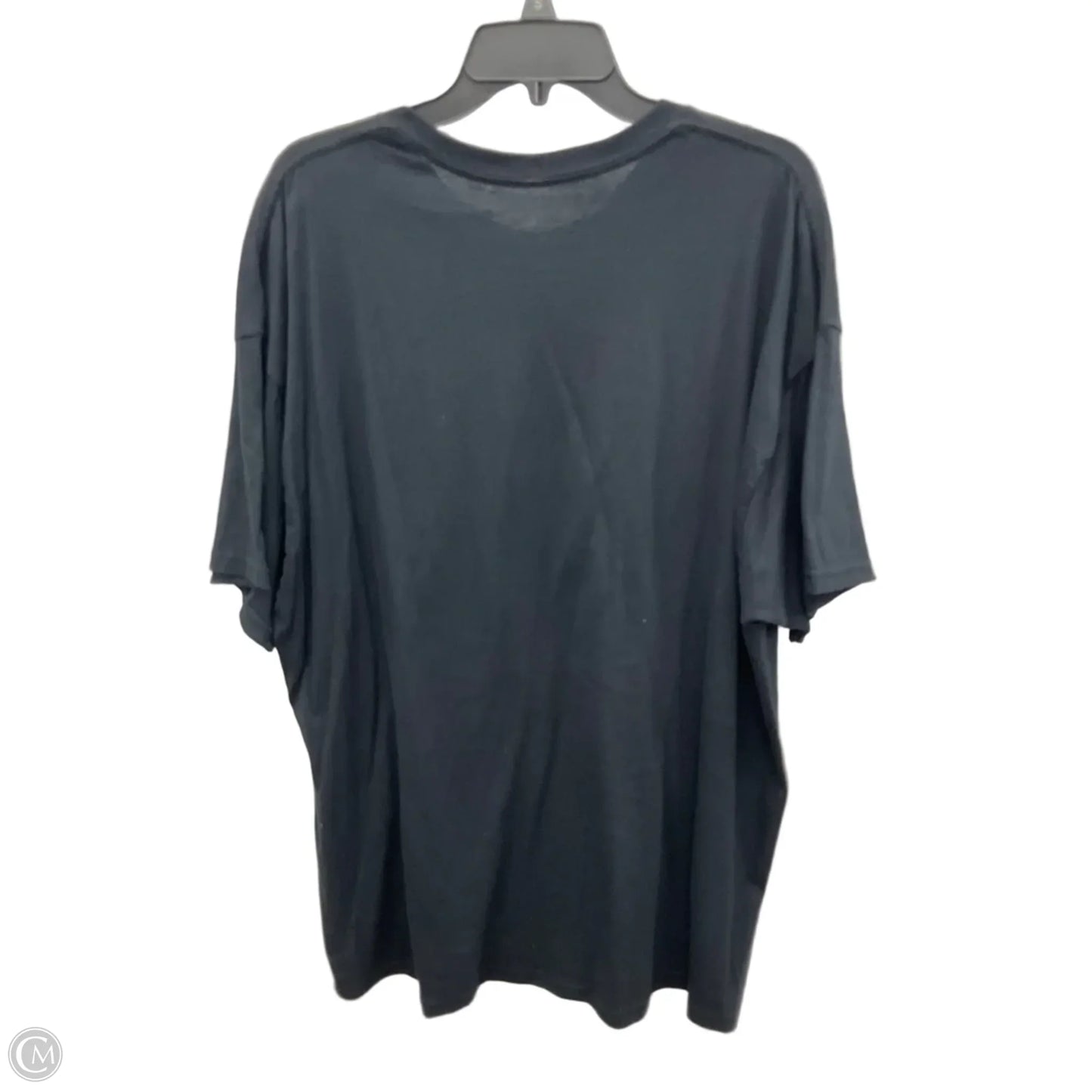 Top Short Sleeve By Cmf In Black, Size: 2x