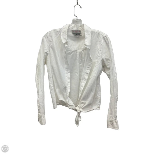 Blouse Long Sleeve By Madewell In White, Size: S