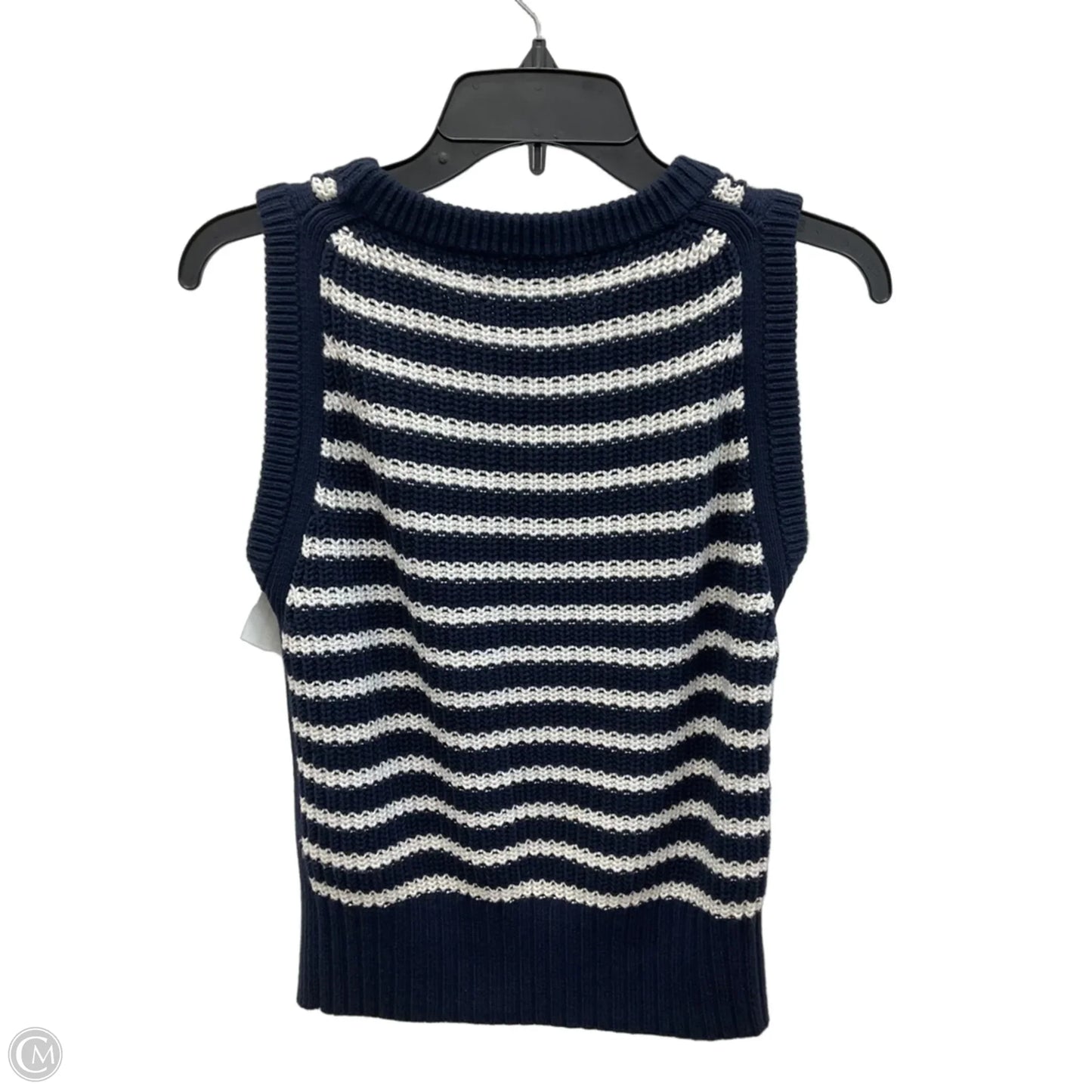 Top Sleeveless By Loft In Striped Pattern, Size: Xs