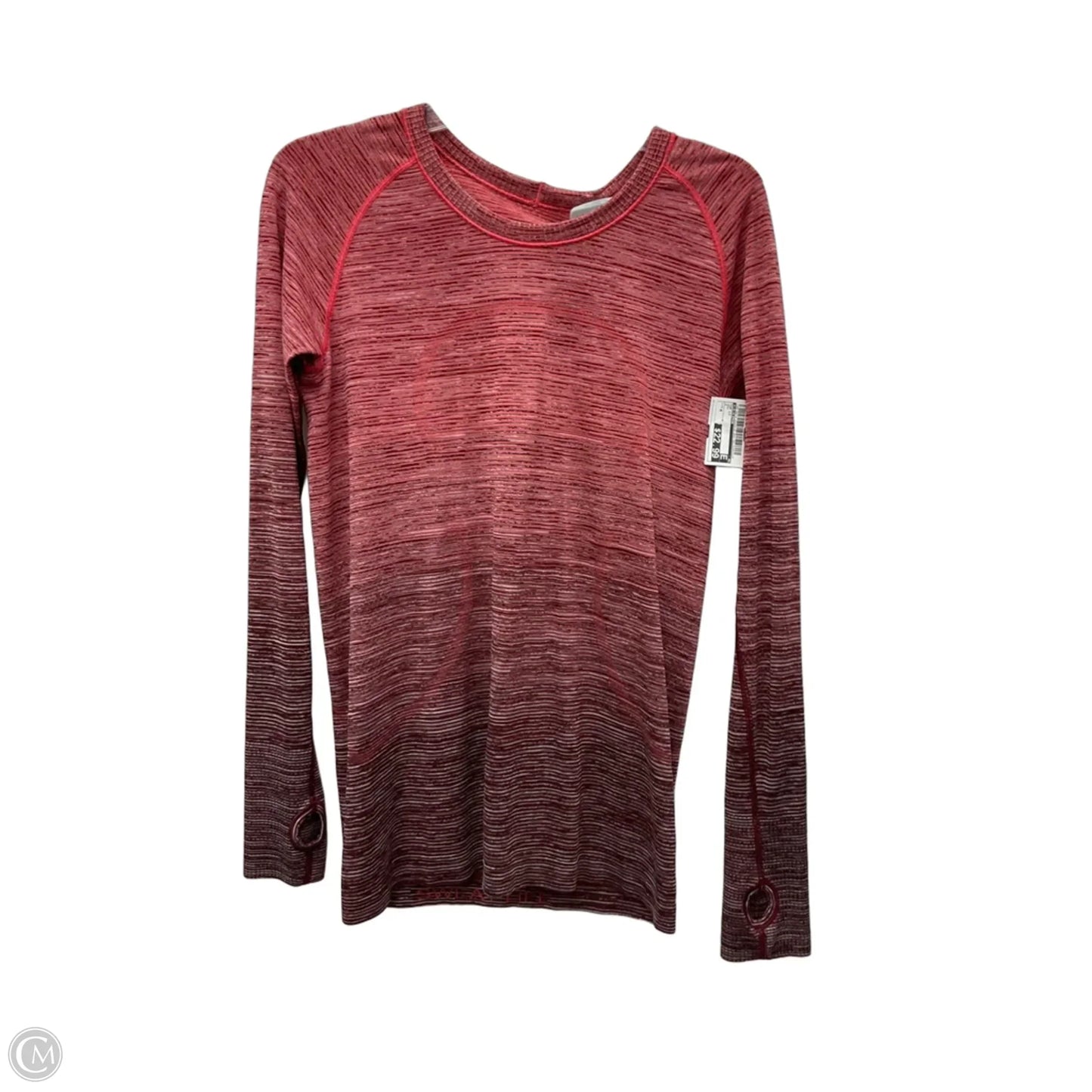 Top Long Sleeve By Lululemon In Red, Size: M