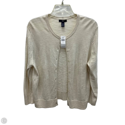 Cardigan By Gap In Cream, Size: Xl