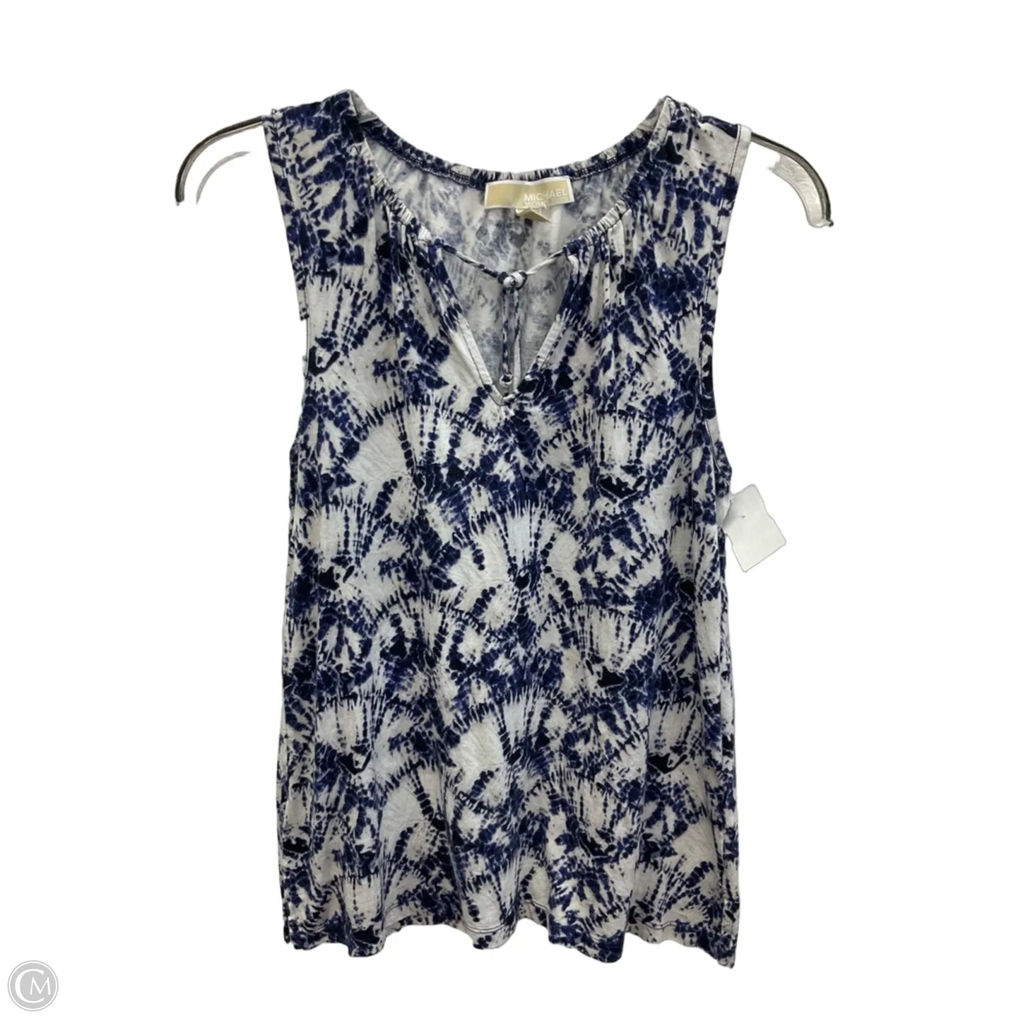 Top Sleeveless By Michael By Michael Kors In Tie Dye Print, Size: S