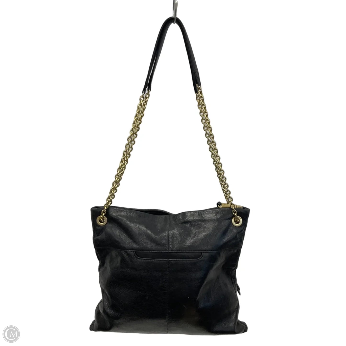 Handbag Leather By Hobo Intl, Size: Medium