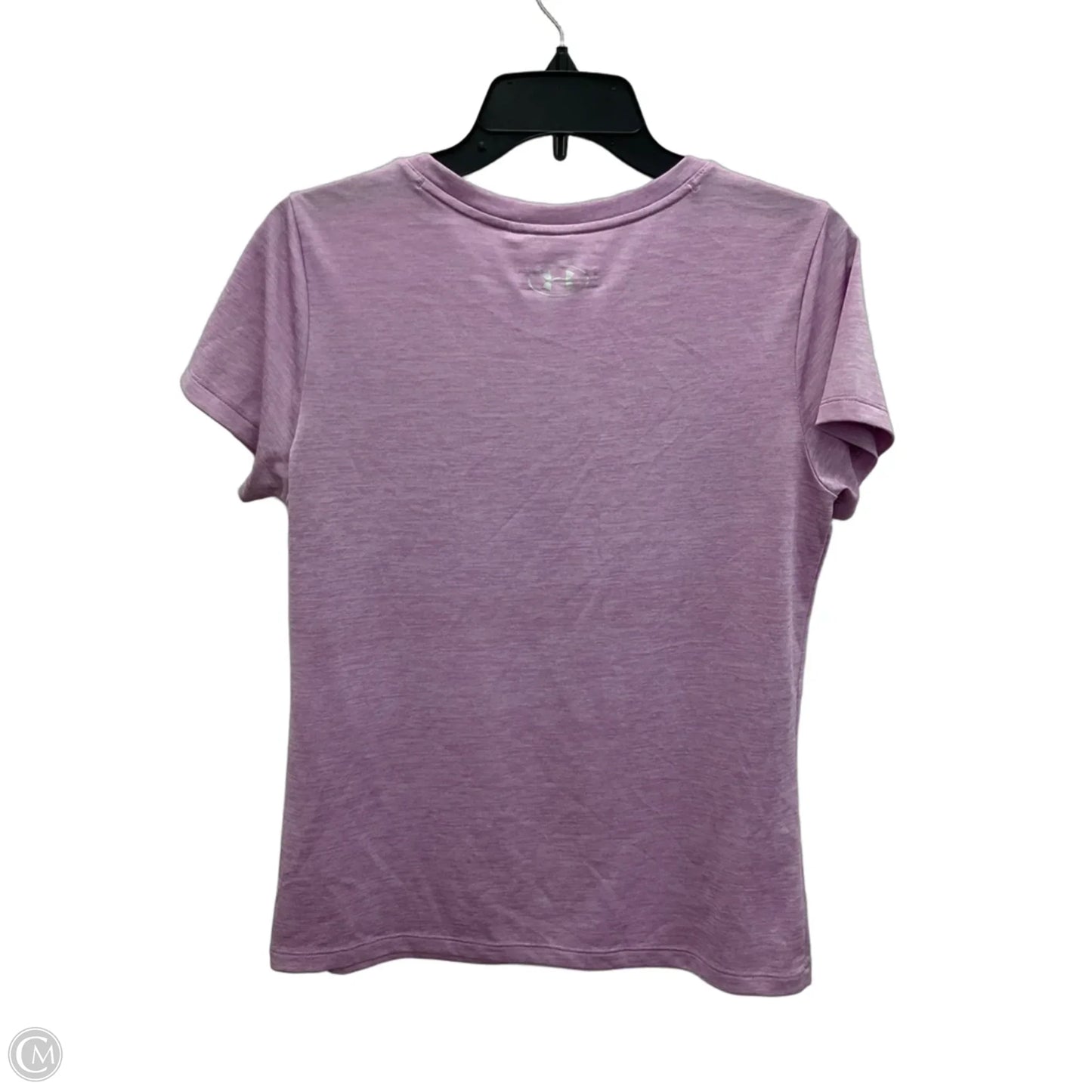 Athletic Top Short Sleeve By Under Armour In Purple, Size: S