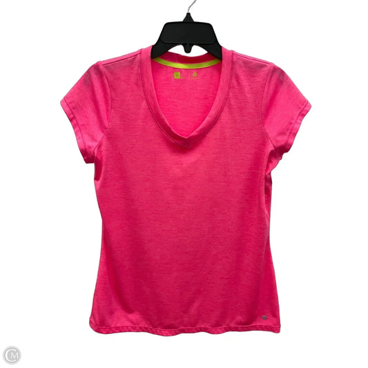 Athletic Top Short Sleeve By Xersion In Pink, Size: M