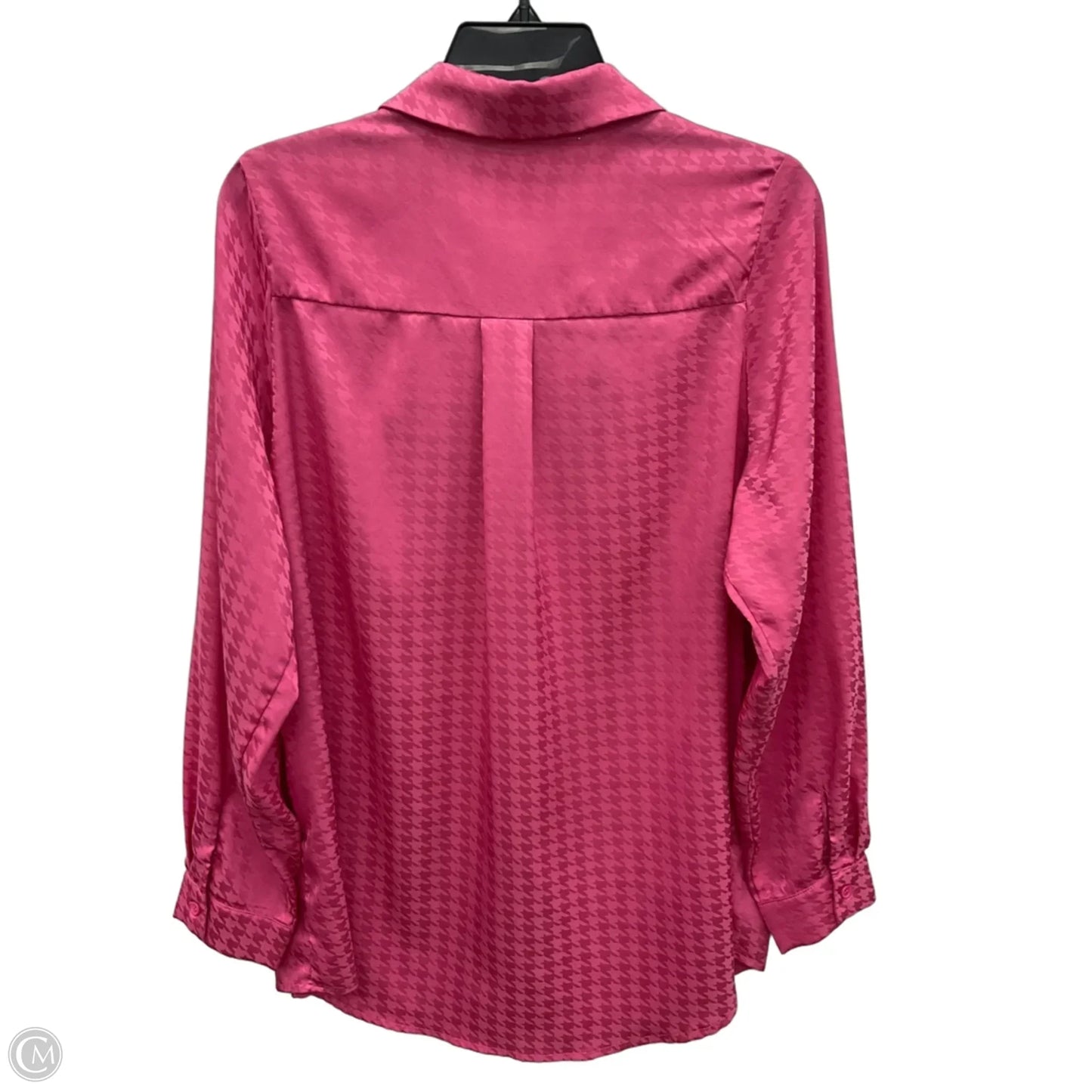Blouse Long Sleeve By Bohme In Pink, Size: S