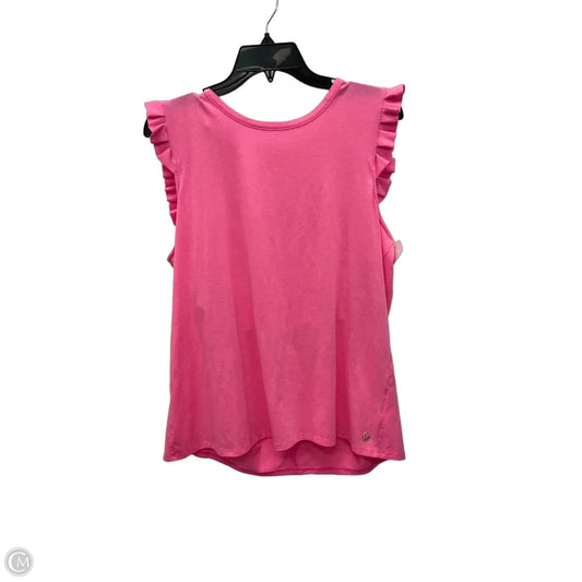 Top Sleeveless Designer By Lilly Pulitzer In Pink, Size: Xl