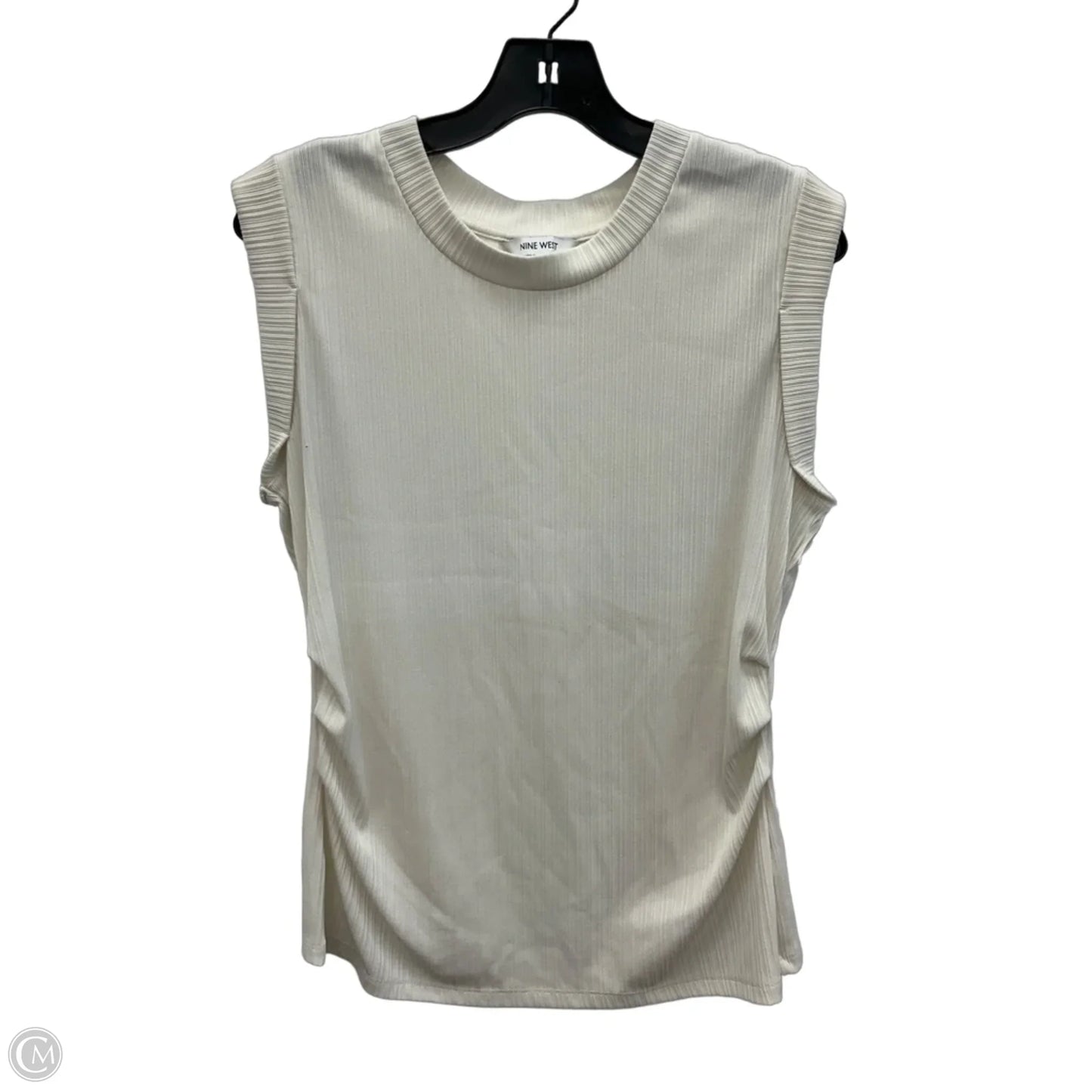 Top Sleeveless By Nine West In Beige, Size: L