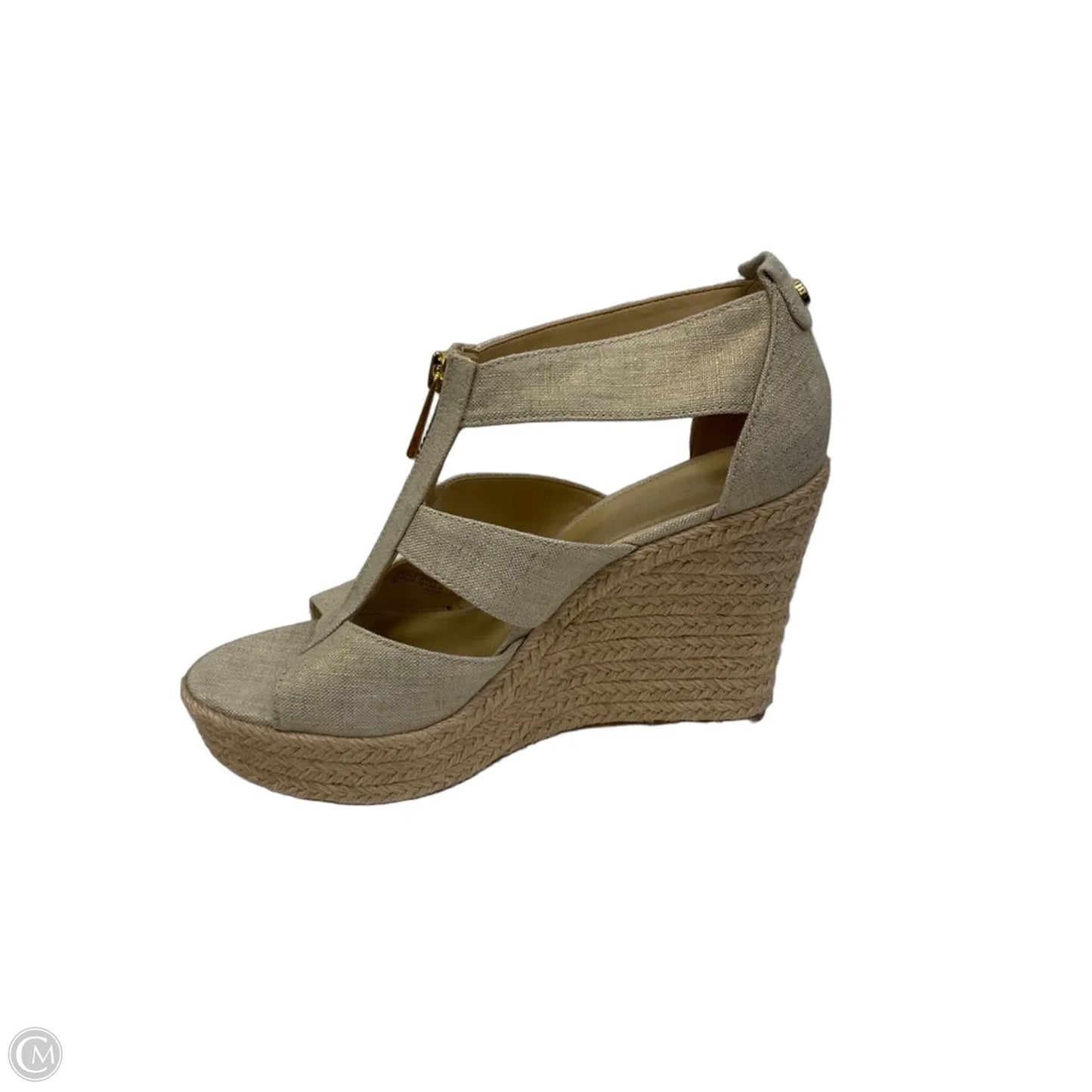Shoes Heels Wedge By Michael By Michael Kors In Beige, Size: 7