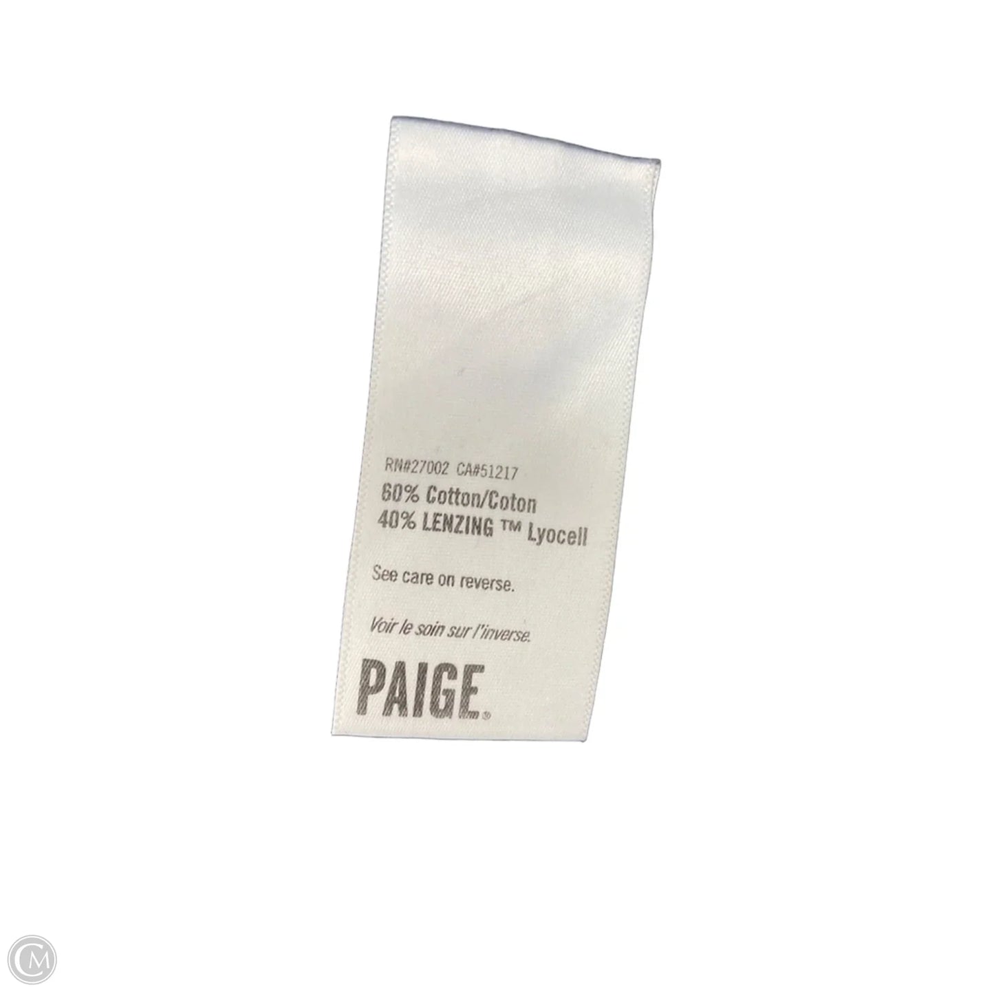 Jeans Wide Leg By Paige In Blue Denim, Size: 8