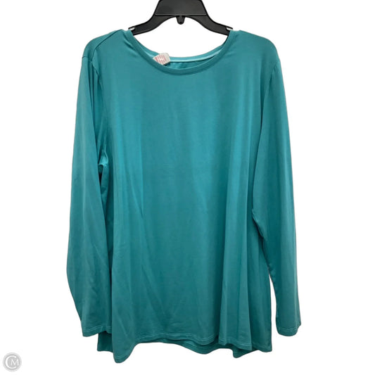 Top Long Sleeve Basic By Chicos In Blue, Size: Xxl