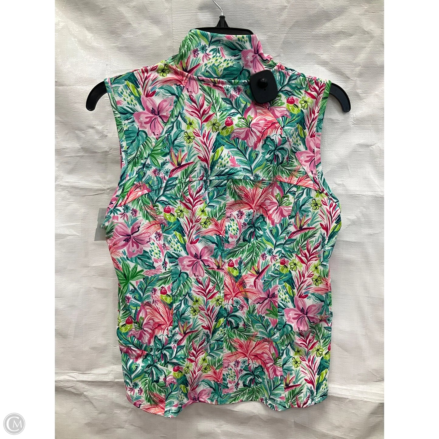 Athletic Tank Top By Stella Parker In Tropical Print, Size: S